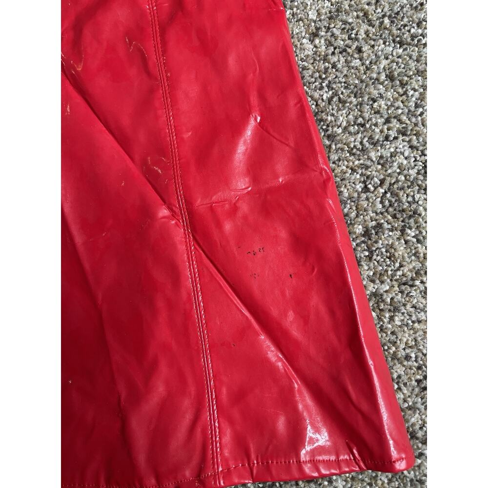 American Girl Red Vinyl Skirt Vest Set GoGo Size Girls Large 14 - Picture 5 of 5
